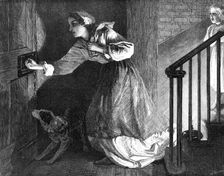 "The Well-Known Knock", by R. Carrick, in the Exhibition at the French Gallery, Pall-Mall, 1869. Creator: W Thomas