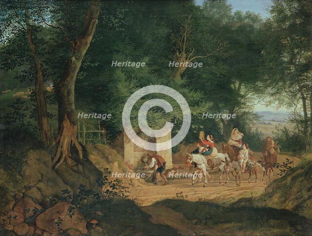 The Well in the Wood at Ariccia, 1831. Artist: Richter, Gustav (Karl Ludwig) (1823-1884)