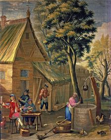 The Well tapestry by David Teniers