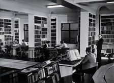 The Wellcome Building, Euston Road, London: the gallery in the Hall of Statuary as..., c1960. Creator: Unknown
