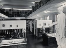 The Wellcome Building, Euston Road, London: the Hall of Statuary as adapted for the Library, c1960. Creator: Unknown