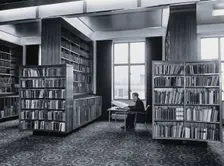 The Wellcome Building, Euston Road, London: the Reading Room after reconstruction..., 1962. Creator: Unknown