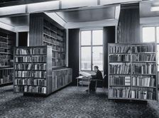The Wellcome Building, Euston Road, London: the Reading Room after reconstruction..., 1962. Creator: Unknown