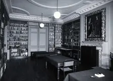 The Wellcome Historical Medical Museum, 28 Portman Square, London: the Library..., c1954. Creator: Unknown