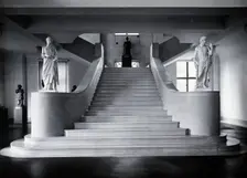 The Wellcome Research Institution's building, Euston Road, London: the stairs..., c1930s. Creator: Unknown