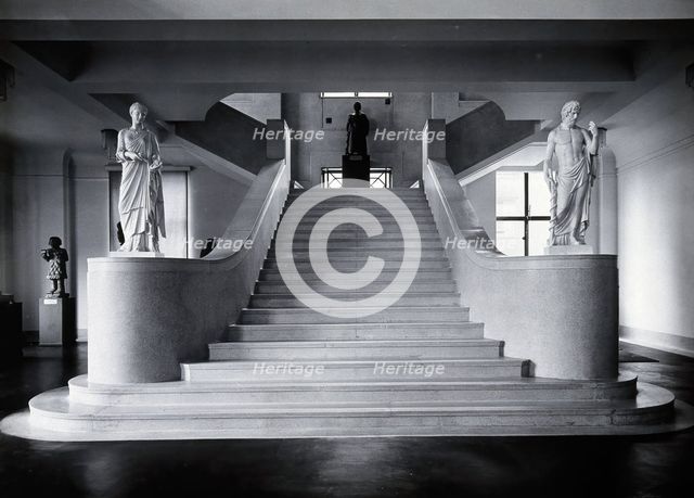 The Wellcome Research Institution's building, Euston Road, London: the stairs..., c1930s. Creator: Unknown.