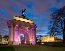 The Wellington Arch and Apsley House, Hyde Park Corner, London, 2009. Artist: Historic England Staff Photographer
