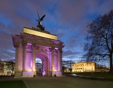 The Wellington Arch and Apsley House, Hyde Park Corner, London, 2009. Artist: Historic England Staff Photographer
