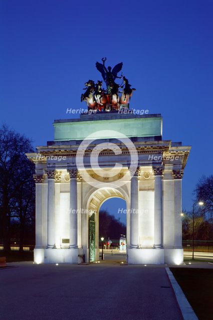 The Wellington Arch, Hyde Park Corner, London, c2000s(?). Artist: Unknown.