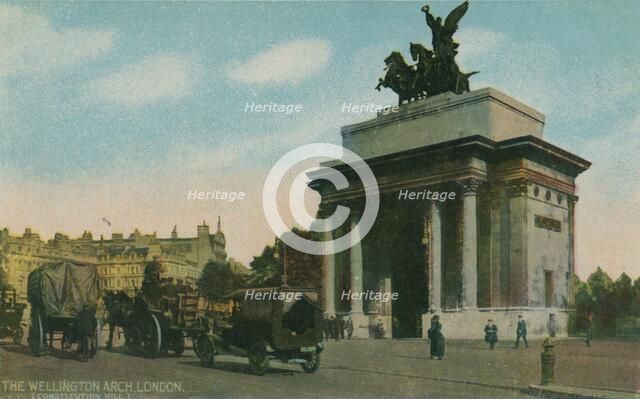 'The Wellington Arch, London', c1910.  Creator: Unknown.