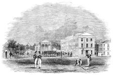 The Wellington Barracks, St James's Park, 1844. Creator: Unknown