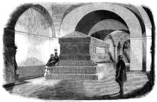 The Wellington Tomb in the Crypt of St. Paul's Cathedral, 1858. Creator: Unknown