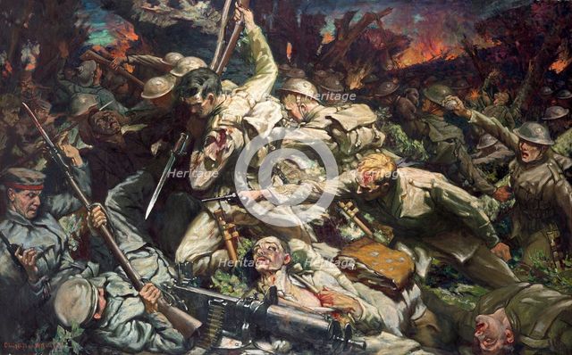 'The Welsh at Mametz Wood', 1916-1934. Creator: Christopher Williams.