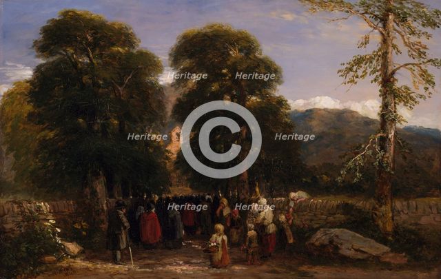 The Welsh Funeral, 1848. Creator: David Cox the elder.