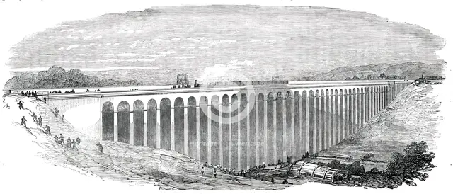 The Welwyn Viaduct, 1850. Creator: Unknown.