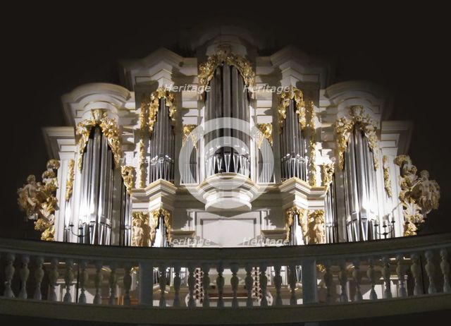 The Wender organ in the Bach Church, Arnstadt.