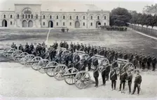The Wendes Artillerey Regiment parade, Landskrona, Sweden, 1895. Creator: Unknown