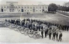 The Wendes Artillerey Regiment parade, Landskrona, Sweden, 1895. Creator: Unknown