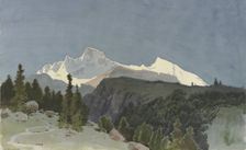 The Wengernalp below the Eiger, 1856. Creator: Carl Theodor Reiffenstein