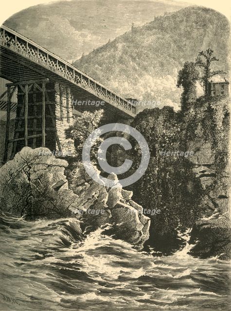 'The West Branch of Bellows Falls', 1874. Creator: James L. Langridge.