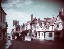 The West Gate and Lord Leycester's Hospital, Warwick, Warwickshire, c1955. Creator: Arthur Charles Kirby Ware