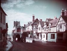 The West Gate and Lord Leycester's Hospital, Warwick, Warwickshire, c1955. Creator: Arthur Charles Kirby Ware