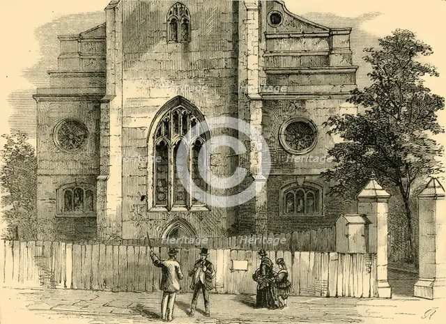 'The West End of St. Andrew's, Showing the Gothic Arch', c1872. Creator: Unknown.