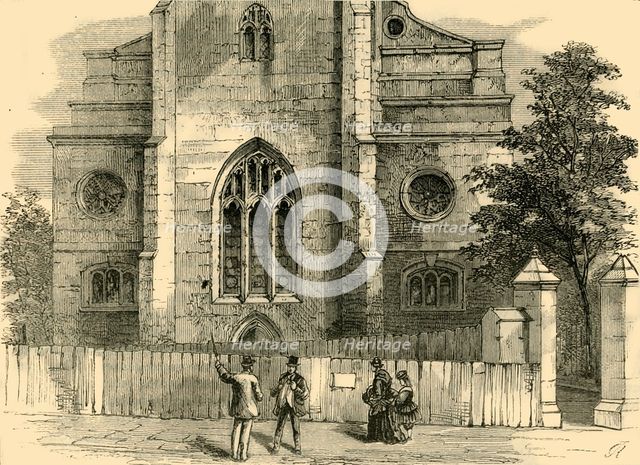 'The West End of St. Andrew's, Showing the Gothic Arch', c1872. Creator: Unknown.