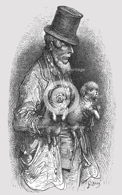 'The West End Dog Fancier', 1872.  Creator: Gustave Doré.