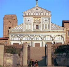 The west facade of San Miniato al Monte, 12th century