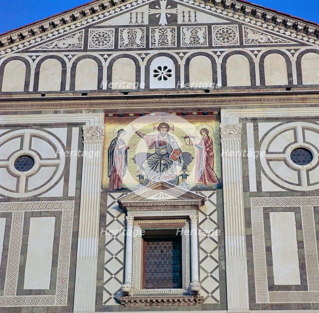 The west facade of San Miniato al Monte, 12th century. Artist: Unknown