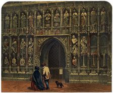 The west front, Exeter Cathedral, 19th century