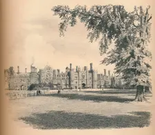 The West Front of Hampton Court Palace 1902. Artist: Thomas Robert Way