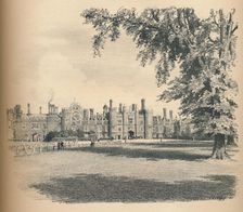 The West Front of Hampton Court Palace 1902. Artist: Thomas Robert Way