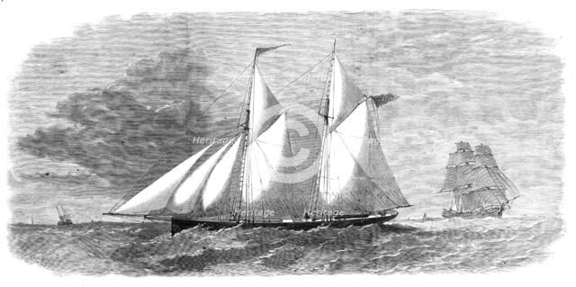 The West Hartley No. 1, a new flat-bottomed schooner for the coal trade of New South Wales, 1864. Creator: Unknown.
