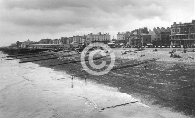 The west sea front, Worthing, West Sussex, c1900s-c1920s. Artist: Unknown