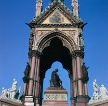 The west side of the Albert Memorial, 19th century