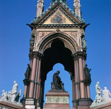 The west side of the Albert Memorial, 19th century