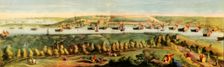 The West Prospect of His Majestys Dock-Yard, at Chatham 1738, (1942). Creators: Samuel Buck, Nathaniel Buck
