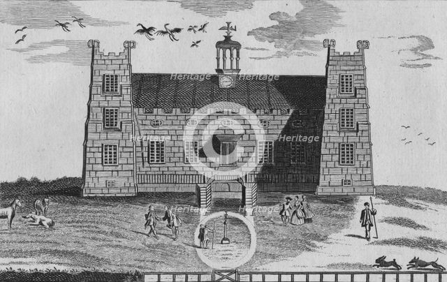 'The West Prospect of Lumley-Castle', c1767. Artist: Unknown.