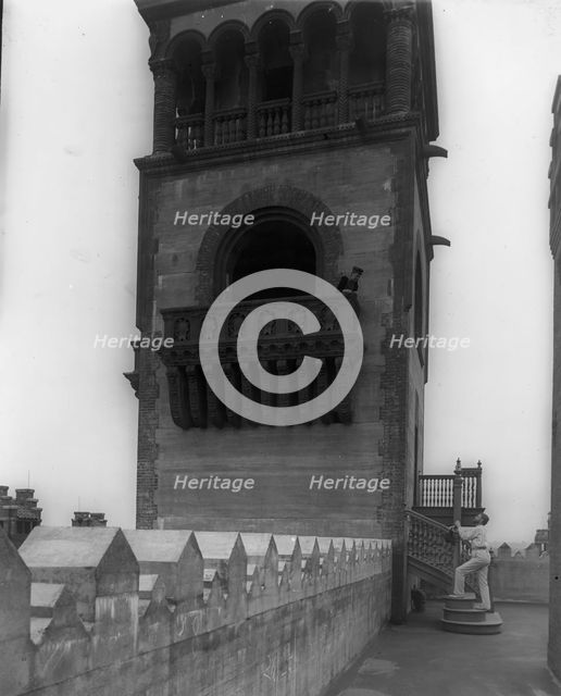 The west tower of the Ponce [de Leon Hotel], between 1880 and 1900. Creator: William H. Jackson.