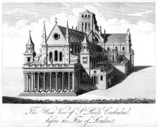 The West View of St Paul's Cathedral Before the Fire of London