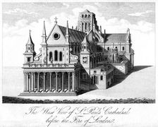 The West View of St Paul's Cathedral Before the Fire of London