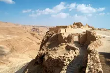 The western gate of Masada, Israel. Creator: Samuel Magal