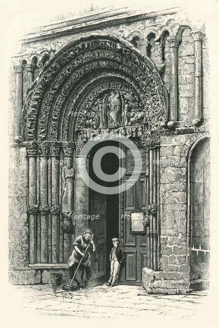 'The Western Doorway, Rochester Cathedral', c1870.