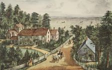 The Western Farmer's Home, pub. 1871, Currier & Ives (Colour Lithograph)