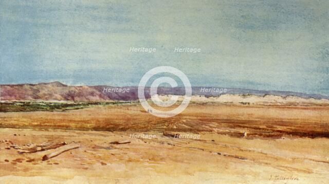 'The Western Shore of the Dead Sea', 1902. Creator: John Fulleylove.