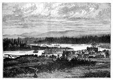The Western Suburbs of Victoria, Vancouver Island, Canada, c1888