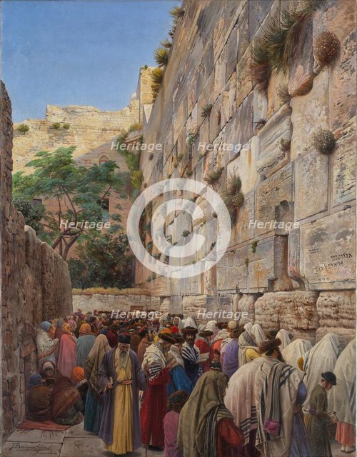The Western Wall, 1880s. Creator: Bauernfeind, Gustav (1848-1904).