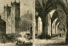 The Western Towers and Cloisters of Westminster Abbey (1881). Creator: Unknown